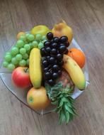 Fruit schaal met neppe fruit en groenten, Ophalen of Verzenden, Zo goed als nieuw