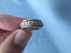 Oude ring in 925 karaat zilver met draai ring – 20e eeuw, Sieraden, Tassen en Uiterlijk, Ringen, Gebruikt, Ophalen of Verzenden