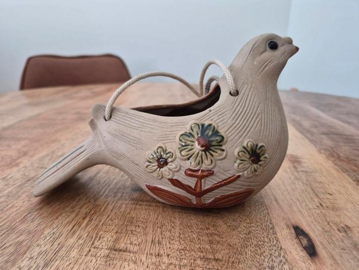 Vintage duif plantenhanger ('70), Antiek en Kunst, Antiek | Keramiek en Aardewerk, Ophalen of Verzenden