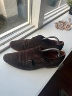 Bruine Gespschoenen - Van Lier, Kleding | Heren, Schoenen, Ophalen of Verzenden, Gedragen, Bruin, Gespschoenen