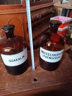 Set oude glazen apothekersflessen 34cm, Antiek en Kunst, Antiek | Glas en Kristal, Ophalen of Verzenden