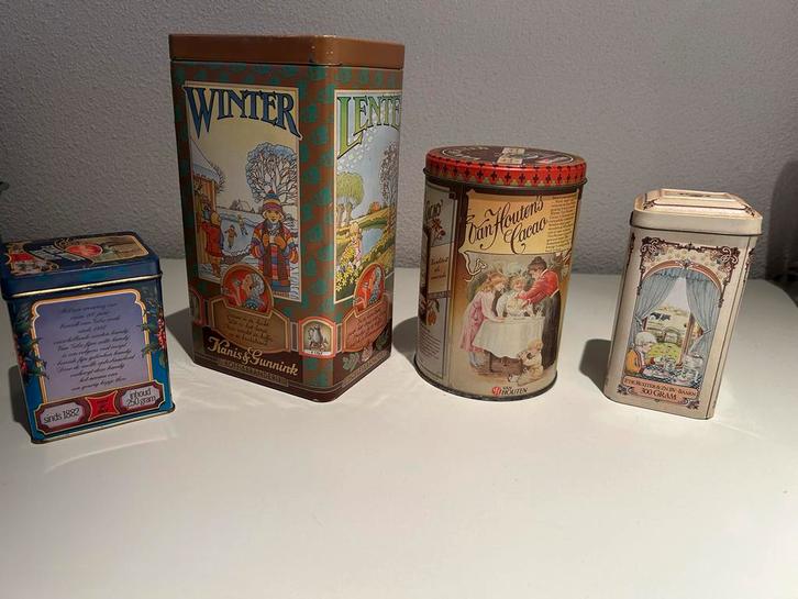 Vintage Voorraadblikken Collectie, Antiek en Kunst, Antiek | Overige Antiek, Ophalen of Verzenden
