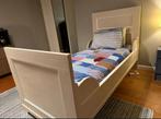 Brocante bed, beige met witte accenten, Ophalen, Gebruikt, 90 cm, Eenpersoons