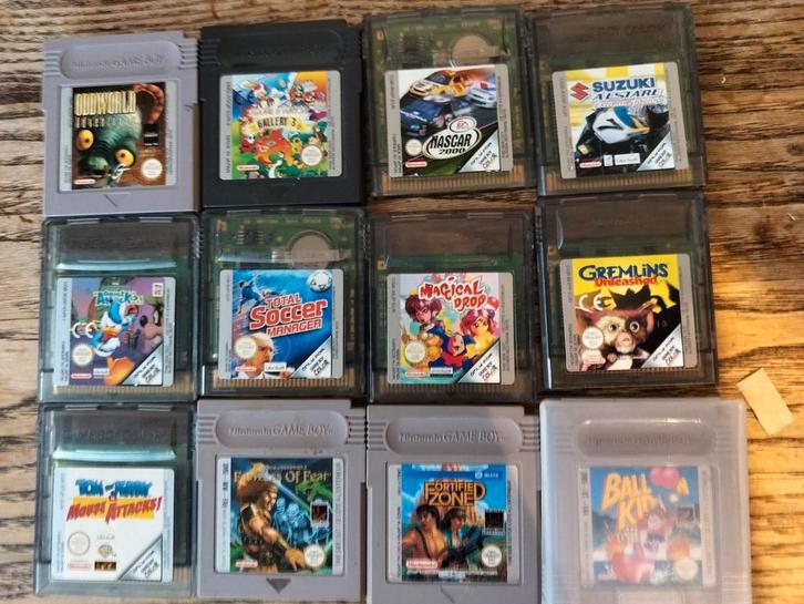 Gameboy spellen 1 oa oddworld 11- balloon kid 12-, Spelcomputers en Games, Games | Nintendo Game Boy, Zo goed als nieuw, Sport