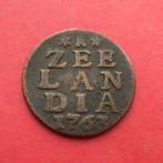 Duit Zeeland 1763 Zeelandia Luctor et Emergo Middelburg., Ophalen of Verzenden, Vóór koninkrijk, Overige waardes, Losse munt