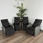 4x Luxe verstelbare loungestoelen – grijs wicker – top staat, Tuin en Terras, Tuinstoelen, Verstelbaar, Verzenden, ., Zo goed als nieuw