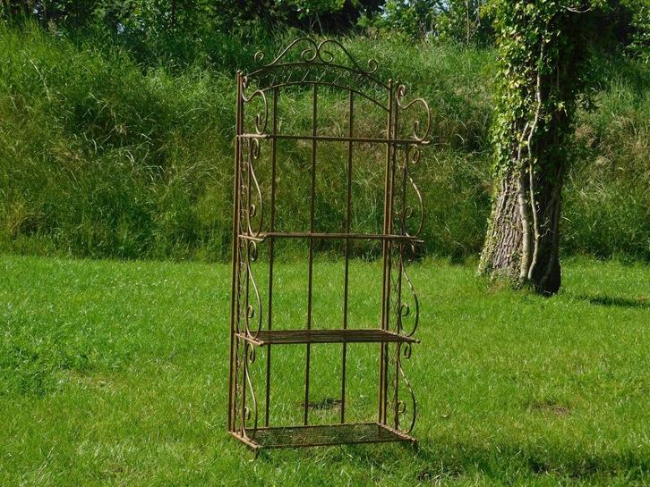 Bloemenrek - Antiek Bruin - Smeedijzer, Antiek en Kunst, Curiosa en Brocante, Ophalen of Verzenden