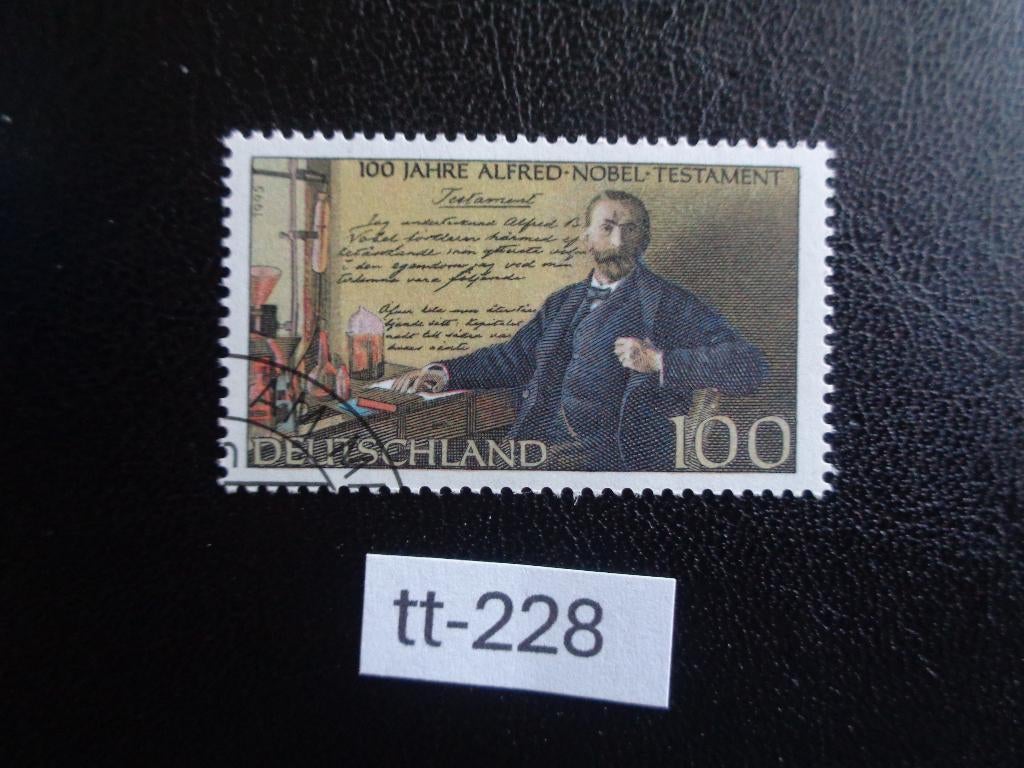 brd - alfred nobel 1995 (tt-228), Ophalen of Verzenden, BRD, Gestempeld