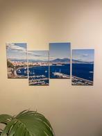 4-luik Napoli - Baai van Napels, Sicilië, Huis en Inrichting, 50 tot 75 cm, Ophalen of Verzenden, 75 tot 100 cm, Print