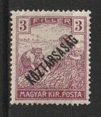 Hongarije 1918 - Opdruk -  Kozatarsasag, Postzegels en Munten, Ophalen of Verzenden, Postfris