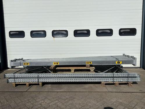 Gebruikte palletstelling set l gegalvaniseerd l Dexion p90, Zakelijke goederen, Kantoor en Winkelinrichting | Magazijn, Stelling en Opslag