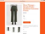 Broek van ‘Nice Things’ NIEUW, nooit gedragen, Maat 38/40 (M), Overige kleuren, Ophalen of Verzenden, Zo goed als nieuw