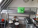 Stallen hoogslaper zonder matras met trap., Ophalen, Gebruikt, Eenpersoons, Minder dan 160 cm