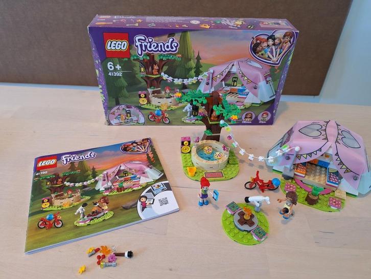 Lego Friends: Glamping in de natuur 41392, Kinderen en Baby's, Speelgoed | Duplo en Lego, Zo goed als nieuw, Lego, Complete set