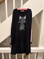 ZWART POES MEISJE JURK, MAAT: 134/140, Gebruikt, Meisje, Ophalen of Verzenden, Jurk of Rok