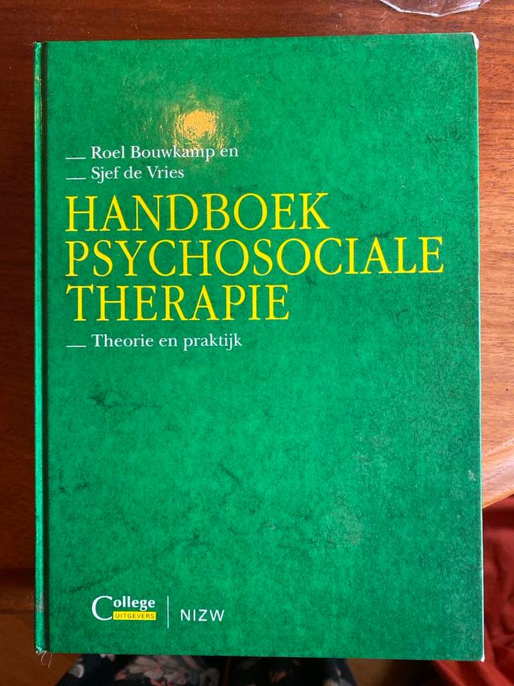 Handboek Psychosociale Therapie - Roel Bouwkamp, Boeken, Psychologie, Gelezen, Klinische psychologie, Ophalen of Verzenden