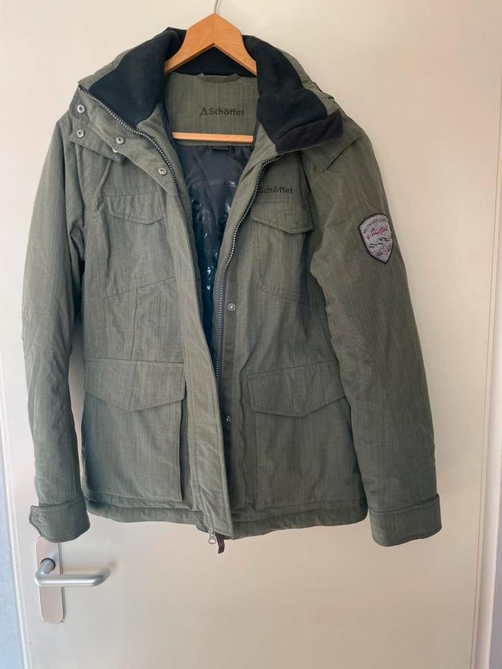 Groene dameswinterjas Schöffel mt. 42, Kleding | Dames, Jassen | Winter, Zo goed als nieuw, Maat 42/44 (L), Groen, Ophalen of Verzenden