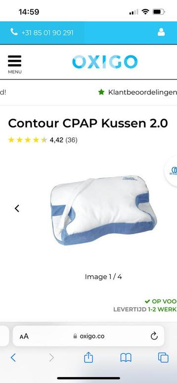 Cpap kussen en extra nieuwe hoes beschikbaar voor biedingen