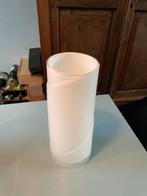 Iittala Vaas - Opgerold Wit Glas, Wit, Ophalen of Verzenden, Minder dan 50 cm, Glas