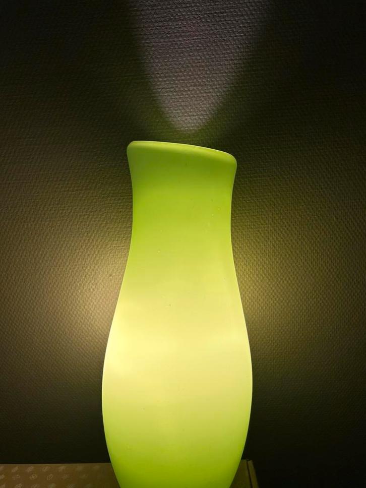 Vintage tafellamp IKEA Mylonit, Huis en Inrichting, Lampen | Tafellampen, Gebruikt, Minder dan 50 cm, Glas, Ophalen of Verzenden
