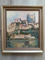 Kasteel van Beynac, Dordogne, Frankrijk - Gesigneerd, Antiek en Kunst, Kunst | Schilderijen | Klassiek, Ophalen of Verzenden