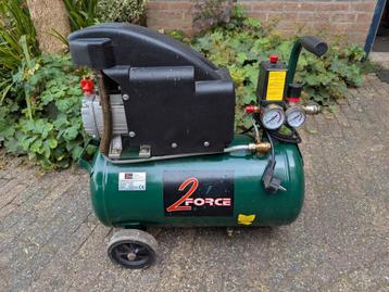 2-Force Compressor 1.5M-24L + Olie beschikbaar voor biedingen