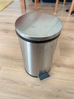 Metal bin 5 liter, Huis en Inrichting, Woonaccessoires | Prullenbakken, Ophalen, Met pedaal, Zo goed als nieuw, Minder dan 10 liter