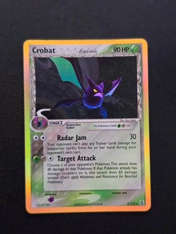 Pokemon TCG - Crobat Holo Delta Species NM beschikbaar voor biedingen