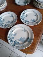 3 FRANSE borden LONGWAY serie HAMPETRE ??, Antiek en Kunst, Antiek | Servies los, Ophalen of Verzenden