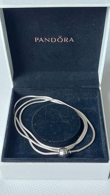 🎁 Originele Pandora Essence / Me zilveren lange ketting beschikbaar voor biedingen