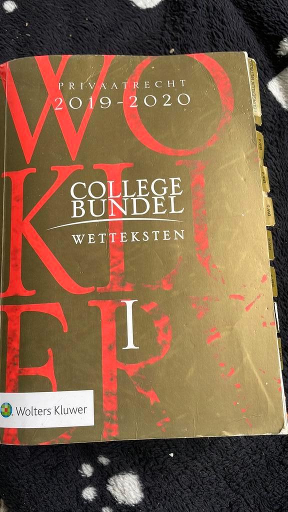 Henk Snijders - Wolters Kluwer Collegebundel 2019-2020, Boeken, Wetenschap, Zo goed als nieuw, Ophalen of Verzenden
