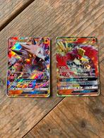 Pokémon Kaarten Lycanroc GX & Ho-Oh GX, Verzenden, Gebruikt, Losse kaart, Foil