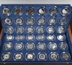 Prachtige verzameling met 36 zilveren Proof Euro munten., Setje, Koningin Beatrix, Zilver, Euro's
