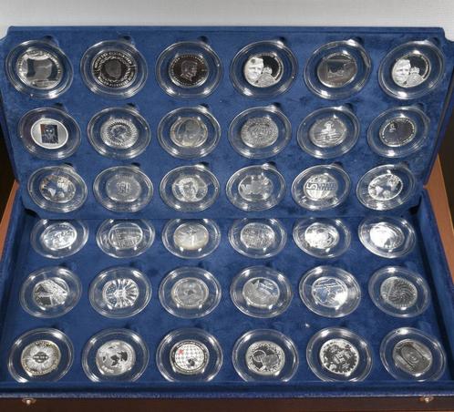 Prachtige verzameling met 36 zilveren Proof Euro munten., Postzegels en Munten, Munten | Nederland, Setje, Euro's, Koningin Beatrix