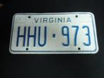 Kentekenplaat licenseplate Virginia 2 USA, Verzenden, Gebruikt, Auto's