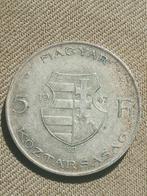 Hongarije 5 Forint 1947 Lajos Kossuth- Zilver, Verzenden, Hongarije, Losse munt, Zilver