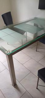 Mooie glazen tafels., Huis en Inrichting, Tafels | Eettafels, Ophalen, Zo goed als nieuw, Rechthoekig, 50 tot 100 cm