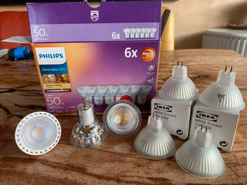 Diverse nieuwe lampen: halogeen en dimmable LED.