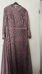 Abiye Gelegenheidsjurk, Maat 38/40 (M), Bruin, Ophalen of Verzenden, Zo goed als nieuw
