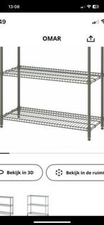 GEZOCHT Ikea Omar stellingkast grijsgroen, Huis en Inrichting, Kasten | Stellingkasten, Ophalen of Verzenden, Gebruikt