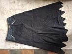 Zwarte suède met leren rok  maat 40, Kleding | Dames, Rokken, Ophalen of Verzenden, Zo goed als nieuw, Zwart, Boven de knie