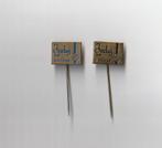 2 verschillende volmetaal speldjes van INDUS horloges, Ophalen of Verzenden, Gebruikt, Overige onderwerpen, Speldje of Pin