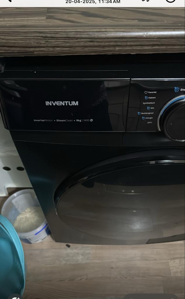 Inventum Wasmachine - Zo goed als nieuw!, Witgoed en Apparatuur, Wasmachines, Zo goed als nieuw, Voorlader, 8 tot 10 kg, 85 tot 90 cm