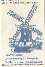 molen De Merenburger Meeslouwerweg Stompwijk - J van Rijn, Ophalen of Verzenden