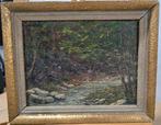 Gesigneerd olieverfschilderij op paneel, Antiek en Kunst, Ophalen of Verzenden