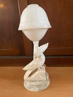 Albasten lamp met papegaai / kaketoe, Ophalen of Verzenden