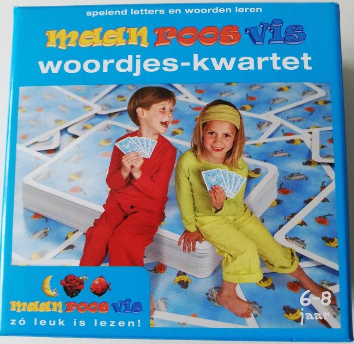 Maan Roos Vis woordjes - KWARTET, Kinderen en Baby's, Speelgoed | Educatief en Creatief, Zo goed als nieuw, Taal en Lezen, Ophalen of Verzenden