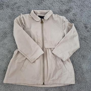 Trenchcoat jas beige met rits meisje maat 92 beschikbaar voor biedingen