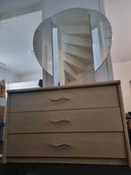 GRATIS !! Make-up kast met spiegel en 3 lades, Huis en Inrichting, Ophalen, Gebruikt, 100 tot 150 cm, 3 of 4 laden