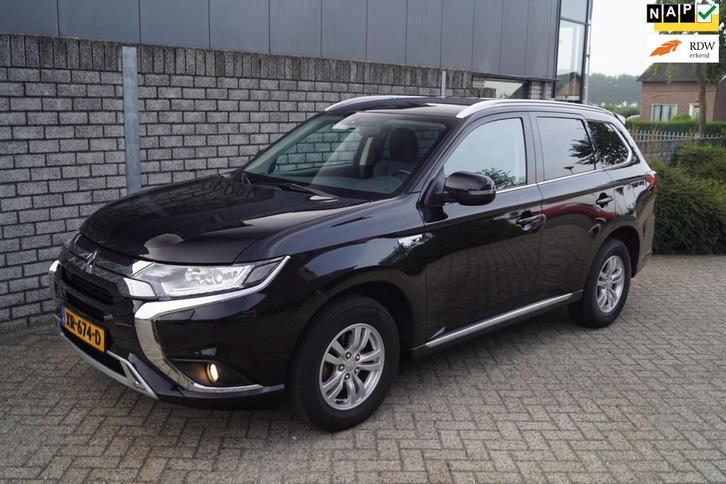 Mitsubishi Outlander 2.4 PHEV Pure 4WD Automaat Leder/Alcant, Auto's, Mitsubishi, Bedrijf, Te koop, Outlander, 4x4, ABS, Achteruitrijcamera